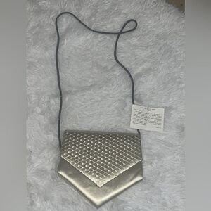 NWT Vintage Snakeskin and Leather Evening Bag by Jasmin